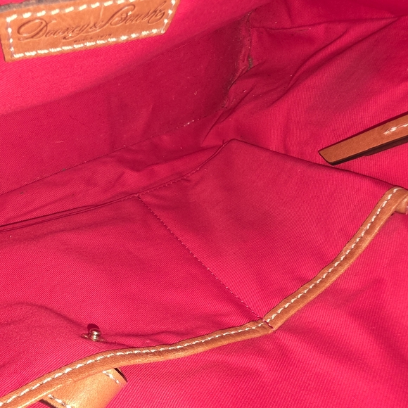 Dooney & Bourke Gold Tote Bag with Brown Straps - Picture 9 of 11